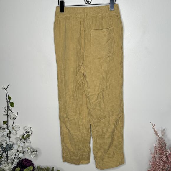 MADEWELL Lightspun Tapered Huston Pull-On Crop Pants Aged Gold Sz XS {N18] - Picture 3 of 6